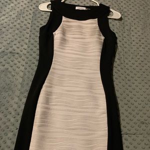 Black and white Calvin Klein dress